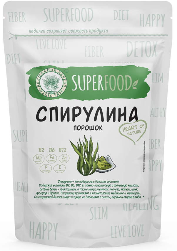 Суперфуд Спирулина порошок в ДОЙ-паке